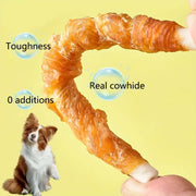 3.53oz Dog Chew Treats - Freeze-Dried Chicken and Calcium Bone Cat Treats - Furulais